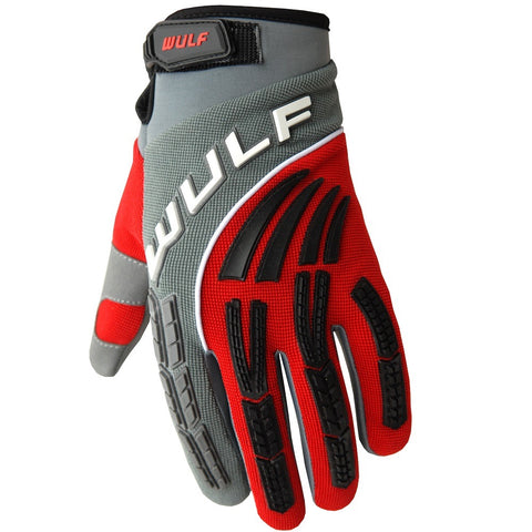 Wulfsport Cub Shadow Kids / Childrens Motocross Gloves - RED