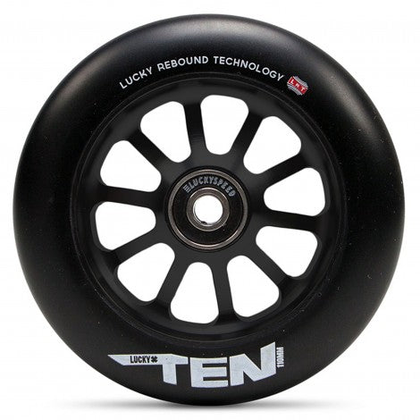 Lucky Ten 110mm Scooter Wheel - Black/Black - Pro Xtreme Sports