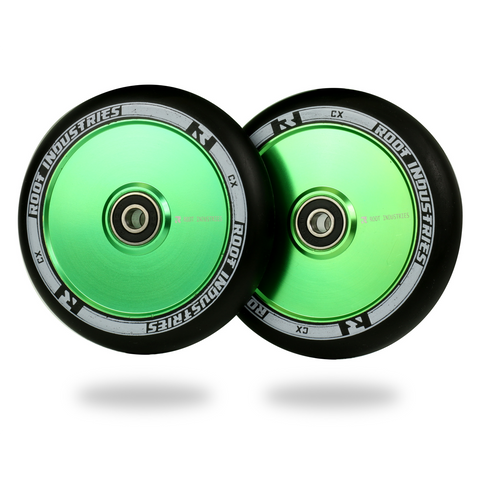 Root Industries Air Wheels 110mm | Black/Green - Pro Xtreme Sports