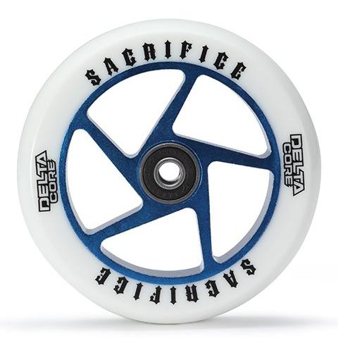 Sacrifice Delta Core Wheel – White Blue - Pro Xtreme Sports