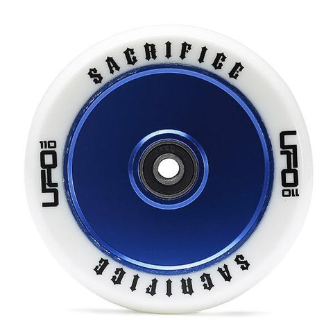 Sacrifice UFO Wheel – White Blue 120mm - Pro Xtreme Sports