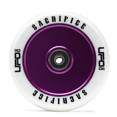 Sacrifice UFO Wheel – White Purple 110mm - Pro Xtreme Sports