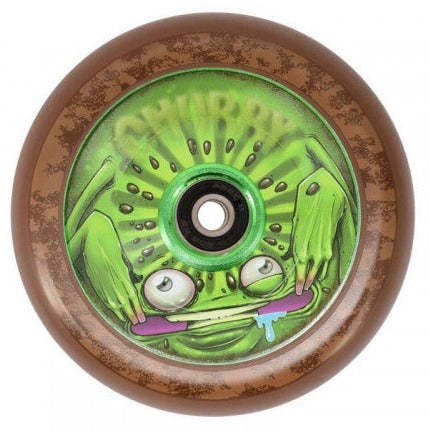 Chubby Kiwi Boy Wheels 110mm Wheels - Green / Gum - Sold As A Pair