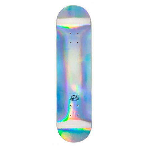 Sushi Pagoda Silver Foil Skateboard Deck - 31.5 x 8"