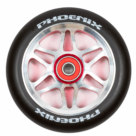 Phoenix F6 Alloy Core Wheels 110mm - Red/Black - Pro Xtreme Sports