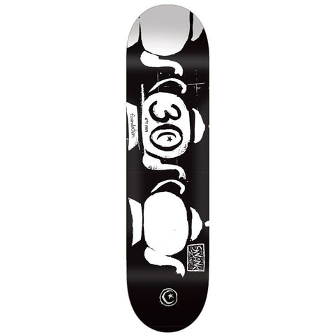 Foundation Teapot Skateboard Deck - Black/White