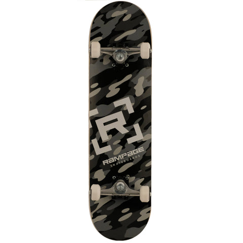 Rampage Camo Complete Skateboard - Black