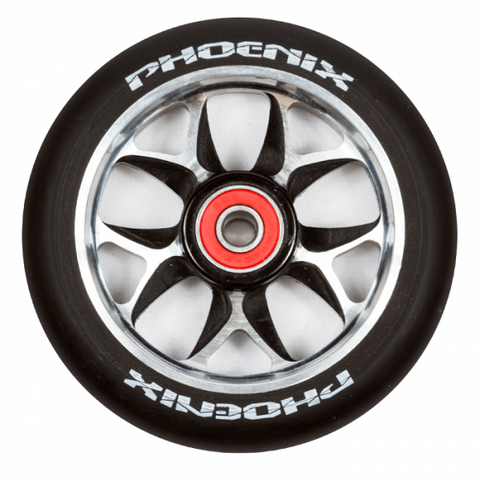 Phoenix F8 Alloy Core Wheels 110mm - Black/Black - Pro Xtreme Sports