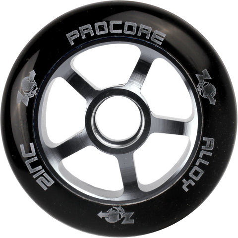 Zinc Pro Core 100mm Stunt Scooter Wheels - Chrome