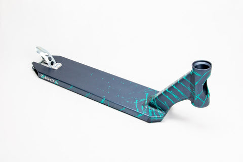 Apex Pro Scooter Deck Splash Splatter Special Edition 17.5" X 4.5" Grey / Green