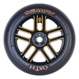 Oath Binary 110mm x 24mm Wheels - SOLD AS A PAIR - Black / Orange