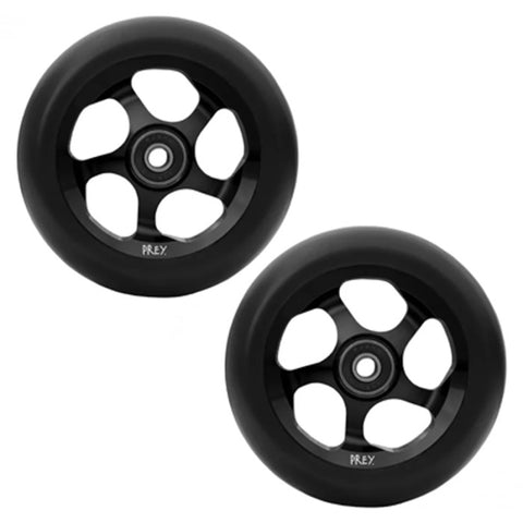 Prey Feel 110mm Stunt Scooter Wheels - Sold As A Pair - Black On Black