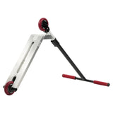UrbanArtt Bone Complete Stunt Scooter - Raw / Black / Red - 6 x 23