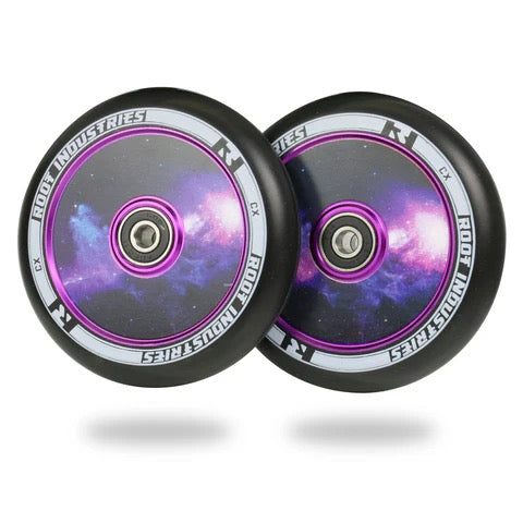 ROOT INDUSTRIES AIR Scooter Wheels 110mm Black / Galaxy - Sold As A Pair