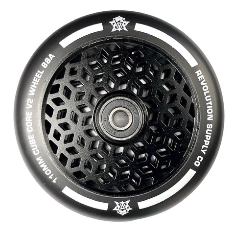 Revolution Cube Core Stunt Scooter Wheels 110mm - Black on Black - SOLD AS A PAIR