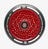 Revolution Cube Core Stunt Scooter Wheels 110mm - Black on Red - SOLD AS A PAIR