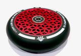 Revolution Cube Core Stunt Scooter Wheels 110mm - Black on Red - SOLD AS A PAIR