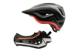 Revvi Super Lightweight Kids Full Face Helmet (54-57cm) - Black