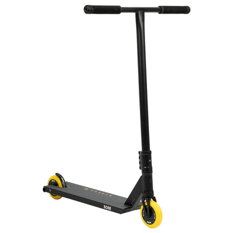URBANARTT BONE COMPLETE STUNT SCOOTER -  5.5" X 21" - BLACK / YELLOW