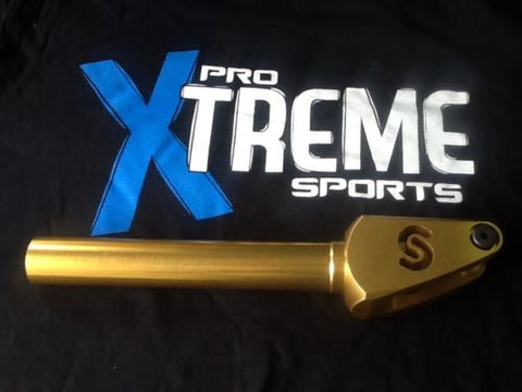 Swish Offset Threadless Forks - Gold - Pro Xtreme Sports