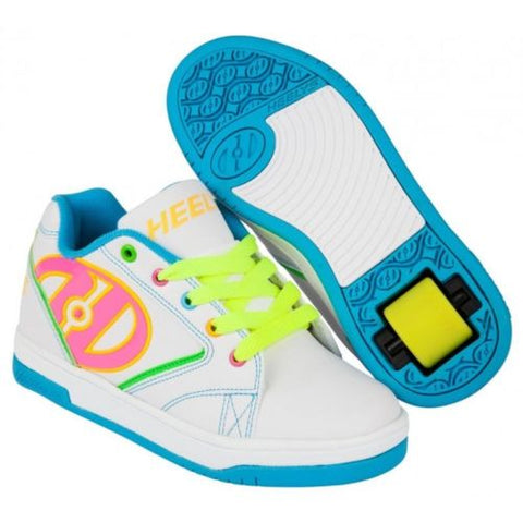 Heelys Propel Roller Skate Shoe White / Neon Uk 12 - Pro Xtreme Sports