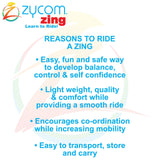 Zycom Zing Light Up Complete Scooter with Light Up Wheels - Red/Black
