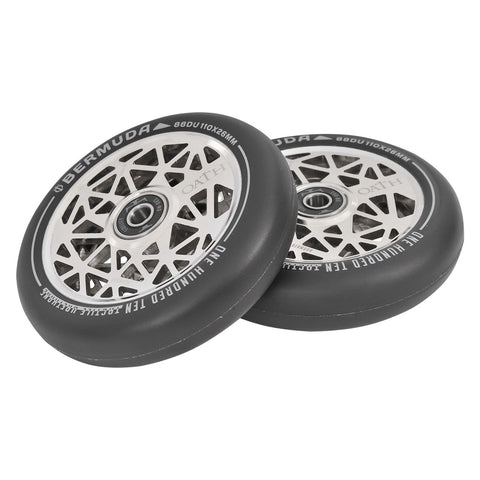 Oath Bermuda 110mm Stunt Scooter Wheels - Neo Silver