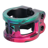 Oath Cage V2 Alloy 2 Bolt Clamp - Green/Pink/Black