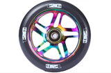 Blunt Envy 120mm Neochrome / Oil Slick Metal Core Wheels