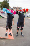 CORE Complete Skateboard Split - Red/Black 7.75