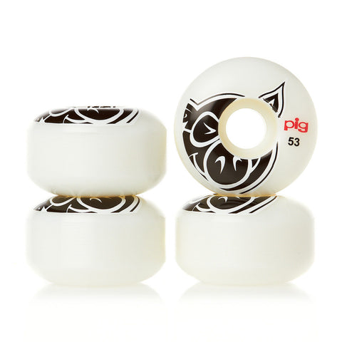 Pig Head Natural 101A - 53mm Skateboard Wheels - Pro Xtreme Sports