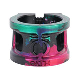 Oath Cage V2 Alloy 2 Bolt Clamp - Green/Pink/Black