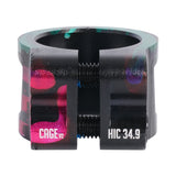 Oath Cage V2 Alloy 2 Bolt Clamp - Green/Pink/Black
