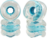Shark California Roll Longboard Wheels 60mm - Clear with Blue Hub